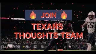 HUGE CHANNEL NEWS | Texans Thoughts