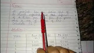 CAPITAL BUDGETING TECHNIQUES || How to Calculate Profitability Index || MBA||BBA