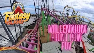 Millennium Rollercoaster (Front Row POV) 4K - Fantasy Island UK 