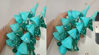 Flower latkan Design|Latkan making at home||लटकन बनाने का तरीका||stitch by stitch|How to make Latkan