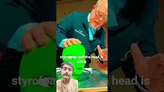 Dissolving (not melting!) a witch's head for SCIENCE!  🫠 🧙&zwj;♀️ #wicked #physics #chemistry #science