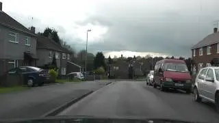 Driving On Spenser Road, Drake Avenue & Tudor Way, Worcester, Worcestershire England 12th April 2012