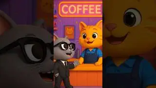The Coffee Cat & the Chicken Deal #cutecat #catanimation #funnycats #animatedshorts
