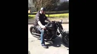 Harley Davidson Bobber Evolution 95 mit Fu&szlig;kupplung