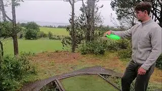 Frisbeegolf Herdla , min f&oslash;rste Ace p&aring; variabel runde (redigert utg med lyd)