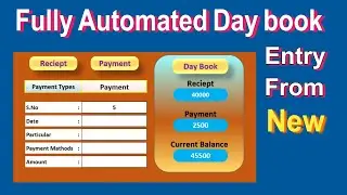 Fully Automated Day book entry From in excel