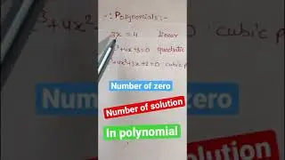 Number of solution in polynomial