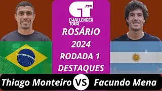 Thiago Monteiro vs Facundo Mena | Rosário 2026 R1 Destaques