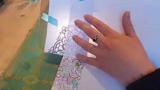 Tracing an image in a bound book part 1 | Decorating a page in my bullet journal
