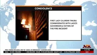 First Lady Oluremi Tinubu Mourns Victims of Lagos Fire Tragedy