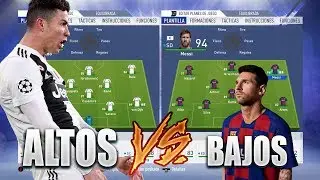 EQUIPO JUGADORES ALTOS VS EQUIPO JUGADORES BAJOS | Experimentos Fifa 19