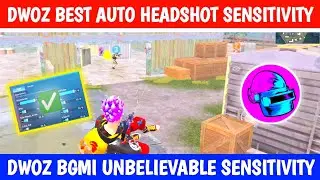 🔥 DWOZ BEST AUTO HEADSHOT SENSITIVITY 😍 || DWOZ BGMI UNBELIEVABLE SENSITIVITY