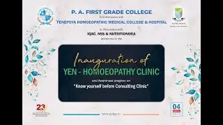 Inauguration of YEN-HOMOEOPATHY CLINIC Awareness program on 