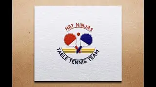How to create the table tennis logo design in illustrator!