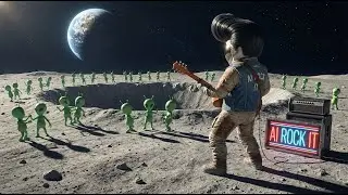 Rocking on the Moon 🚀🌕 | 50s Sci-Fi Rock 'n' Roll | AI ROCK IT