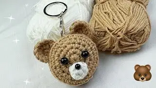 Crochet Bear 🐻 crochet keychain