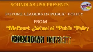 Edidiong's Self Introduction at McCourt School of  Public Policy,   Georgetown University