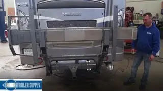 Hydralift Motorcycle Lift Installed on a Class A Motorhome