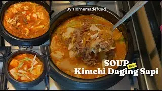 Cobain Korea Food | Soup Kimchi Tofu Daging Sapi yang Hangat & Nampol!