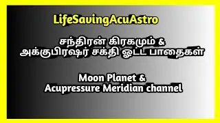 Moon Planet & Acupressure Points Meridian Channel Line | in Tamil