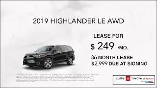 New 2019 Toyota Highlander Lease