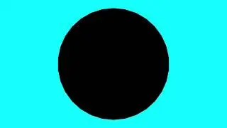 Black Triacontagon Cyan Background Scale Up