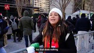 Протесты курдской диаспоры против нападений в Рожаве у штаб-квартиры ООН в Нью-Йорке
