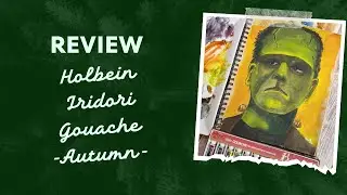 REVIEW: Holbein Artists' Gouache Iridori Autumn Set of 12 Tubes!