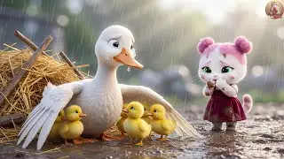 ✨ Incredible &ndash; How Kitten Saved The Homeless Duck Family | Cat Ai Story