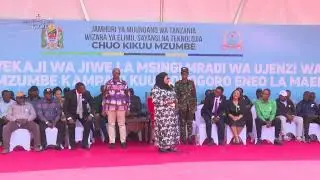 RAIS DKT. SAMIA AKIWEKA JIWE LA MSINGI UJENZI WA MAJENGO YA KAMPASI MPYA CHUO KIUU CHA MZUMBE MOR…