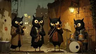 Soft Midnight Jazz 🦉🎷 | Cozy Smooth Jazz for Late Night Mood | Owl Hoot Jazz