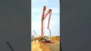 concrete pump machine boom pressure remote control pump 👆👍💯  #pump #boom #machine