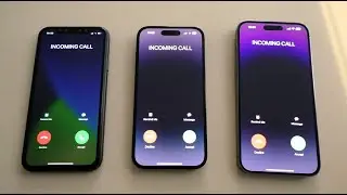 Apple iPhone 11 vs 14 Pro vs 14 Pro Max Incoming Calls