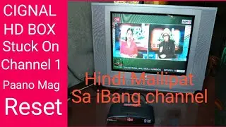 HOW TO FACTORY RESET TV  BOX STUCK ON CHANNEL 1 REMOTE NOT WORKING TUTORIAL