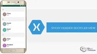 Xamarin Android Tutorial - Sticky Header Recycler View