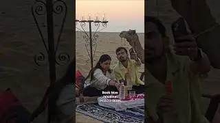 Candle Light Dinner In Jaisalmer | Dinner On Dunes Jaisalmer #jaisalmer #samsanddunes #romantic