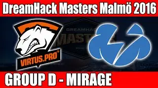 Virtus.Pro vs Tempo Storm | Day 2 Group D (Mirage) DreamHack Masters Malm&ouml; 2016