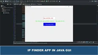 Java GUI Tutorial #37 - How to Get the IP Address of a Website using Java GUI AWT