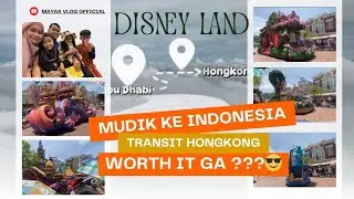 Disney Land Hongkong ✈️ Mudik ke Indonesia transit Hongkong worth it gaaa ??? 🫣