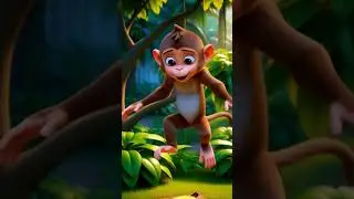 Milo's Balance Lesson in the Jungle #monkey #animals #shorts