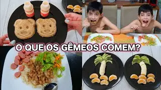O QUE OS GÊMEOS COMEM O DIA INTEIRO? | REFEIÇÃO DO DIA INTEIRO