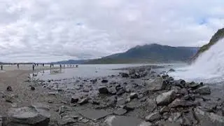 Mendenhall Glacier Waterfall