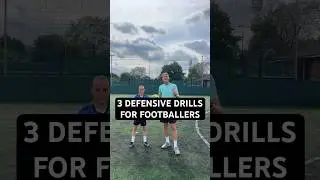⚽️3 DEFENSIVE DRILLS FOR FOOTBALLERS⚽️ #footballdrills #socceracademy #footballfitness