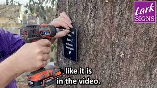Tree Markers at Lark Signs