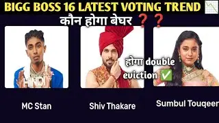 bigg boss 16 latest voting Trend | bb16 voting result today | कौन होगा बेघर | होगा double eviction ❓