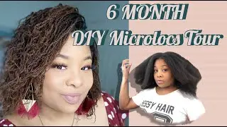 DIY Microlocs Tour From Installation Day to 6 Months