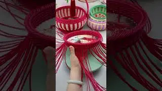 Weave a Chic PE Rattan Basket with Acrylic Base in Simple Steps #diy #handmade #craft