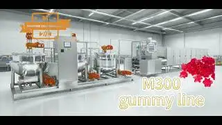 M300 Model Automatic Gummy Vitamins Making Machine Gummy Bear Jelly Candy Production Line