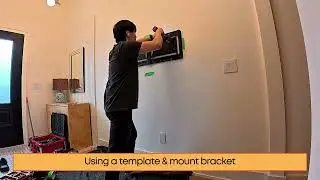 Recessed slim full motion installation for a Frame TV