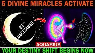 AQUARIUS ♒ December 23: 5 Divine Miracles Activating NOW ✨ Your Destiny Shift Begins Today!